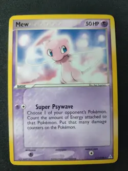 Pokemon TCG EX Holon Phantoms Mew 111/110 Promo Regular 50 HP Card English - Image 1