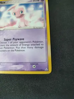 Pokemon TCG EX Holon Phantoms Mew 111/110 Promo Regular 50 HP Card English - Image 3