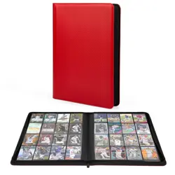 Premium 1000+ Pockets Trading Card Binder, 16-Pocket Ringless Side-Loading Al... - Image 1