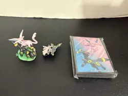 Umbreon & Espeon Card Sleeves with Pins and Figurine - Prismatic Evolutions - Image 1
