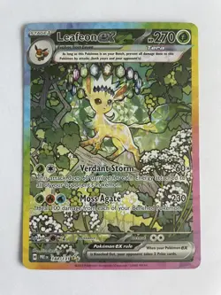 Pokemon TCG Prismatic Evolutions Leafeon EX Card 144/131 - Image 1