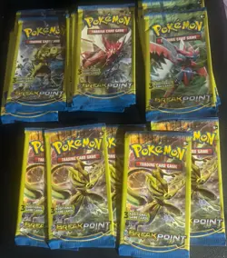 23 Pokemon TCG BREAKpoint English 3-Card Opened Booster wrapper Lot - 23 - Image 1