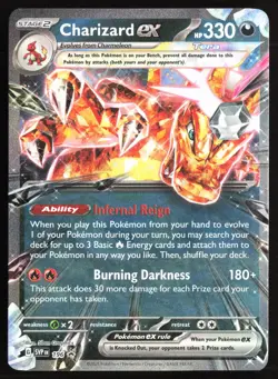 Pokemon TCG - Charizard ex - Holo Promo SV: Scarlet & Violet Promo Cards 196 NM - Image 1