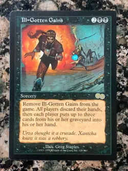 MTG Ill-Gotten Gains x1 Urza's Saga NM Magic the Gathering - Image 1