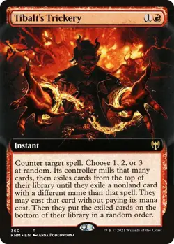 Tibalt's Trickery (Extended Art) R Kaldheim 360 NM - Image 1