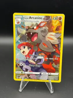 Hisuian Arcanine TG08/TG30 Holo Lost Origin Trainer Gallery Pokemon NM - Image 1