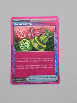 Pokemon TCG Unfair Stamp 165/ Ace Spec Rare Twilight Masquerade - Image 1
