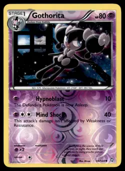 Gothorita 56 124 UC Dragons Exalted Pokemon NM - Image 1