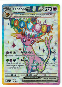 Pokemon TCG SVP Promo Espeon ex & Umbreon ex SVP EN 175/176 Holo - Image 5
