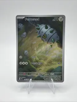 Pokemon Ferroseed 148/086 Illustration Rare Sv: White Flare Full Art NM - Image 1