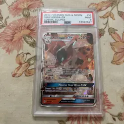 2019 Pokemon Sun & Moon Volcarona Gx Cosmic Eclipse Psa 9 - Image 1