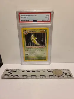 1999 POKEMON GAME Base Set 70 Hp METAPOD #54 /102 PSA 9 MINT - Image 3