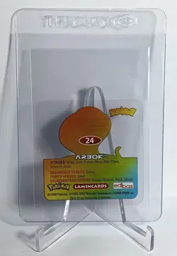 ARBOK #24 POKEMON LAMINCARDS COLLECTION 2006 Rare Acetate ENGLISH VINTAGE NEW SP - Image 3