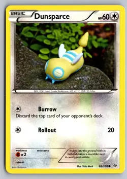 Dunsparce 68/108 Common Roaring Skies Pokemon Moderately Played - Image 1