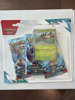 3-Pack Booster Blister - Sv09: Journey Together - Pokemon TCG - Yanmega - Image 1