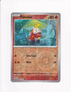 2023 Pokemon Scarlet & Violet PARADOX RIFT REVERSE HOLOFOIL FUECOCO - Image 1