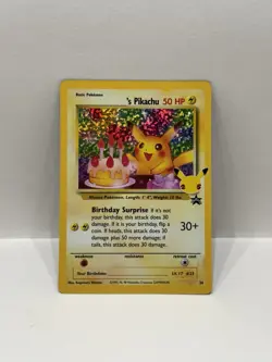 Pokemon TCG Birthday ______’s Pikachu 24 25th Anniversary Celebrations Holo - NM - Image 1