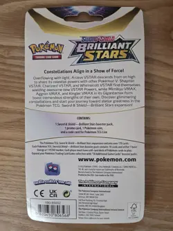 Pokemon TCG Brilliant Stars Flapple Checklane Blister Booster Pack Sealed - Image 2