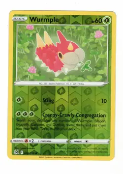 2022 Pokemon Lost Origins REVERSE HOLO WURMPLE - Image 1
