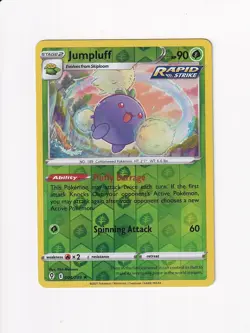 2021 Pokemon SWSH EVOLVING SKIES REVERSE HOLO JUMPLUFF - Image 1