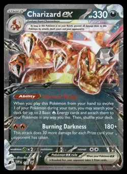 Charizard ex 196 Holo Promo Scarlet & Violet Promo Pokemon NM/M - Image 1
