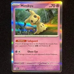 Mimikyu Holo Rare 097/193 Paldea Evolved Pokemon TCG LP - Image 1