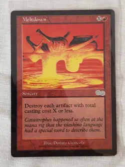 Played Meltdown Urza's Saga Mtg Magic the Gathering - Image 1