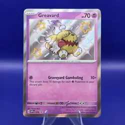 Greavard 070 Shiny Holo Scarlet & Violet Black Star Promo Pokemon NM - Image 1