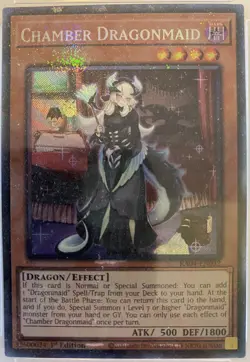 2025 YU-GI-OH! RA04-QUARTER CENTURY STAMPEDE #EN032 CHAMBER DRAGONMAID PSA 10 - Image 2