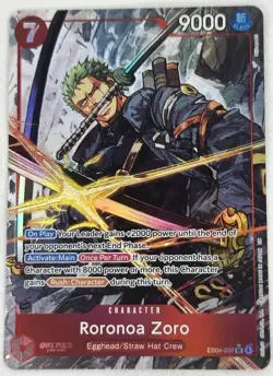 One Piece Roronoa Zoro EB04-007 ALT ART ENGLISH OP15 - Image 1