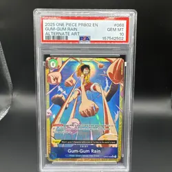 One Piece - Premium Booster Vol. 2 - Gum-Gum Rain - OP02-068 - PSA 10 - Image 1