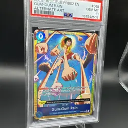 One Piece - Premium Booster Vol. 2 - Gum-Gum Rain - OP02-068 - PSA 10 - Image 3