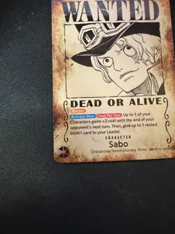 One Piece English OP13-120 Sabo SP Wanted Poster Alternate Art - Image 5