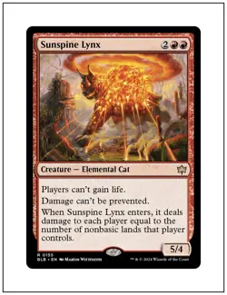 1x Sunspine Lynx, Magic the Gathering, MTG NM - Image 1