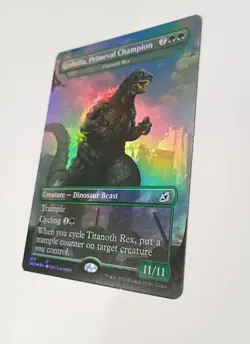 Near Mint x 1 Godzilla, Primeval Champion - Titanoth Rex - Foil Ikoria: Lair of - Image 1