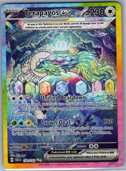 Terapagos ex 170/142 SIR SV07: Stellar Crown - Pokemon Card - NM - Image 1