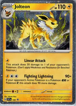 Jolteon - (Cosmos Holo) 169 SV: Scarlet & Violet Promo Cards - Pokemon Card - NM - Image 1