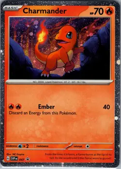 Charmander SVP 047 - Pokemon SV: Scarlet & Violet Promo - Cosmos Holo (NM) - Image 1