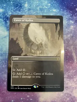 Borderless CAVES OF KOILOS mtg NM-M Dominaria United 1 Rare - Image 1