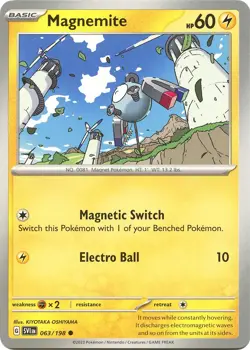 Magnemite 063/198 Common SV01: Scarlet & Violet Base Set - Image 1