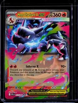Mega Charizard X ex #013/094 ME02: Phantasmal Flames Pokemon - Image 1
