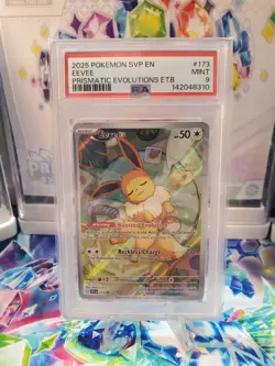 PSA 9 - NM/MT- Eevee Pokemon Svp En-Sv Black Star Promo #173 - Image 1