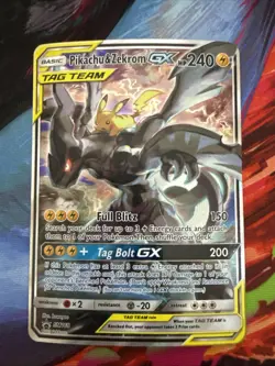 Pokemon Pikachu & Zekrom GX TCG Sun & Moon SM168 - Image 1