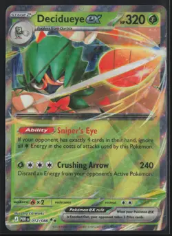 Decidueye ex 12/88 ME03: Perfect Order Pokemon TCG Double Rare NM - Image 1