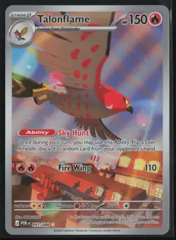Pokemon Talonflame 091/088 91 English NM Perfect Order Mega Evolution IR - Image 1