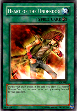 1x Heart of the Underdog - IOC-032 - Common - Unlimited Edition LP YuGiOh - Image 1