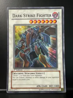Yu-Gi-Oh! YuGiOh Dark Strike Fighter CRMS-EN040 1st Edition Super Rare - Image 1