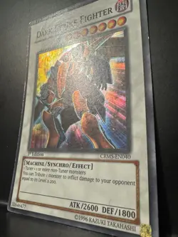 Yu-Gi-Oh! YuGiOh Dark Strike Fighter CRMS-EN040 1st Edition Super Rare - Image 3