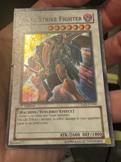 Yu-Gi-Oh! YuGiOh Dark Strike Fighter CRMS-EN040 1st Edition Super Rare - Image 4
