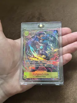 One Piece TCG - Portgas. D. Ace OP07 SR Alt Art - Englisch NM Monkey D Luffy 1/1 - Image 1